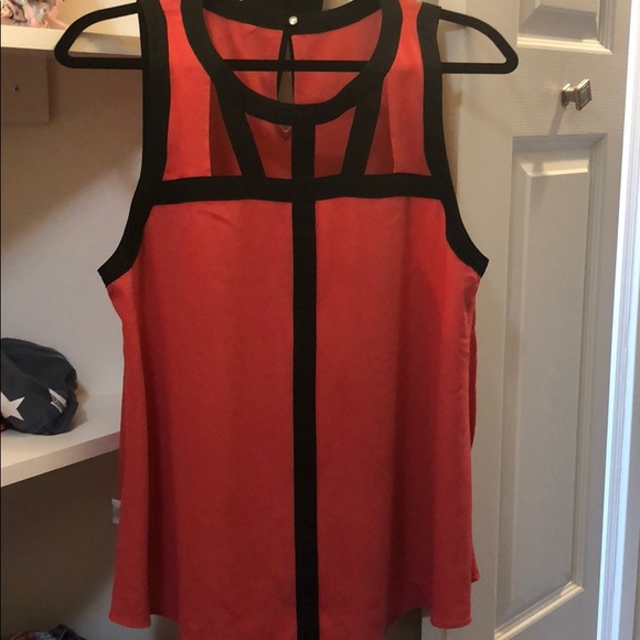 Candie’s Coral Cage Front Top - Picture 2 of 4